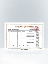 Detailed list of permitted varieties of condiments, sugar and other categories of food production